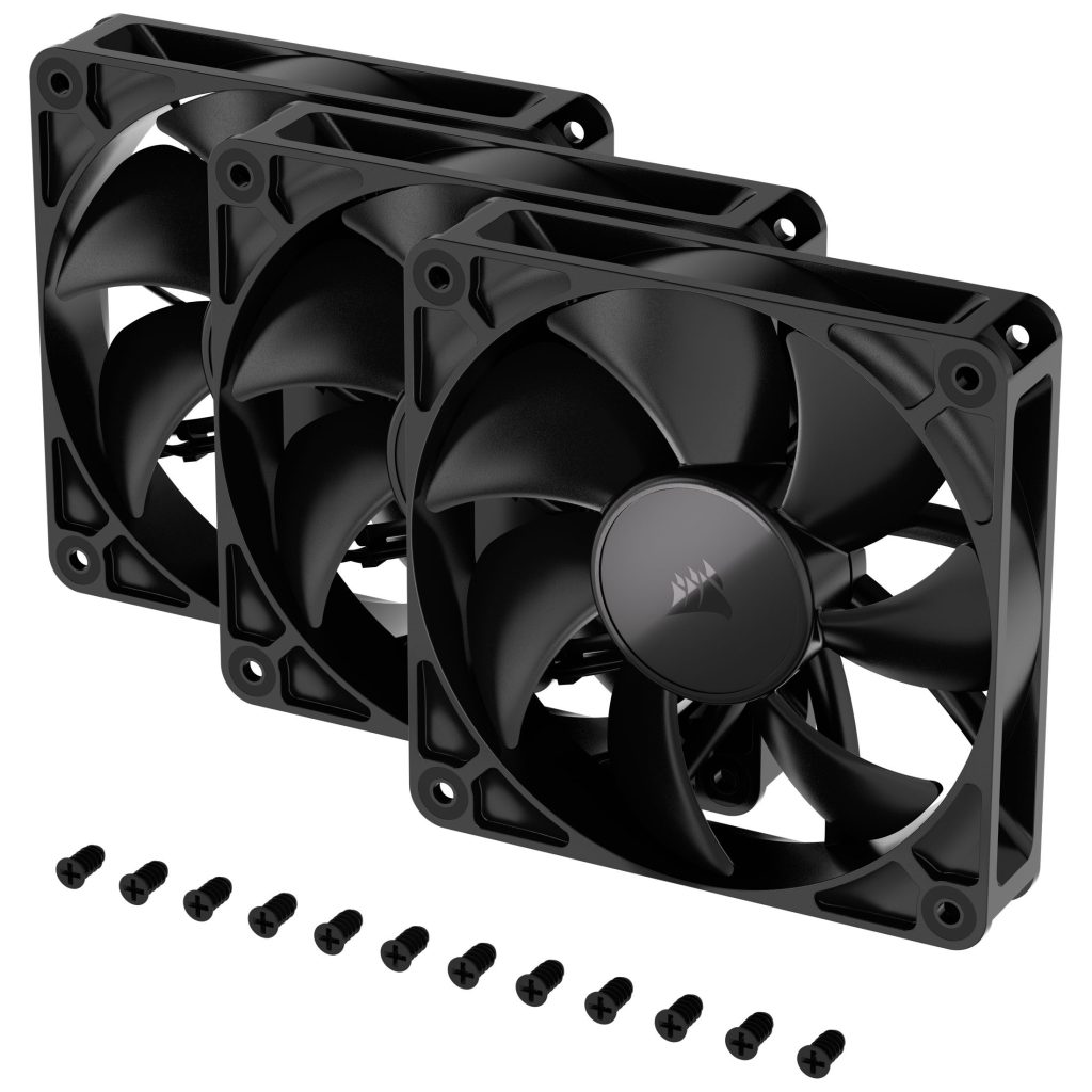 Corsair RS Series 120, PWM fan 3-pack - 120 mm, black