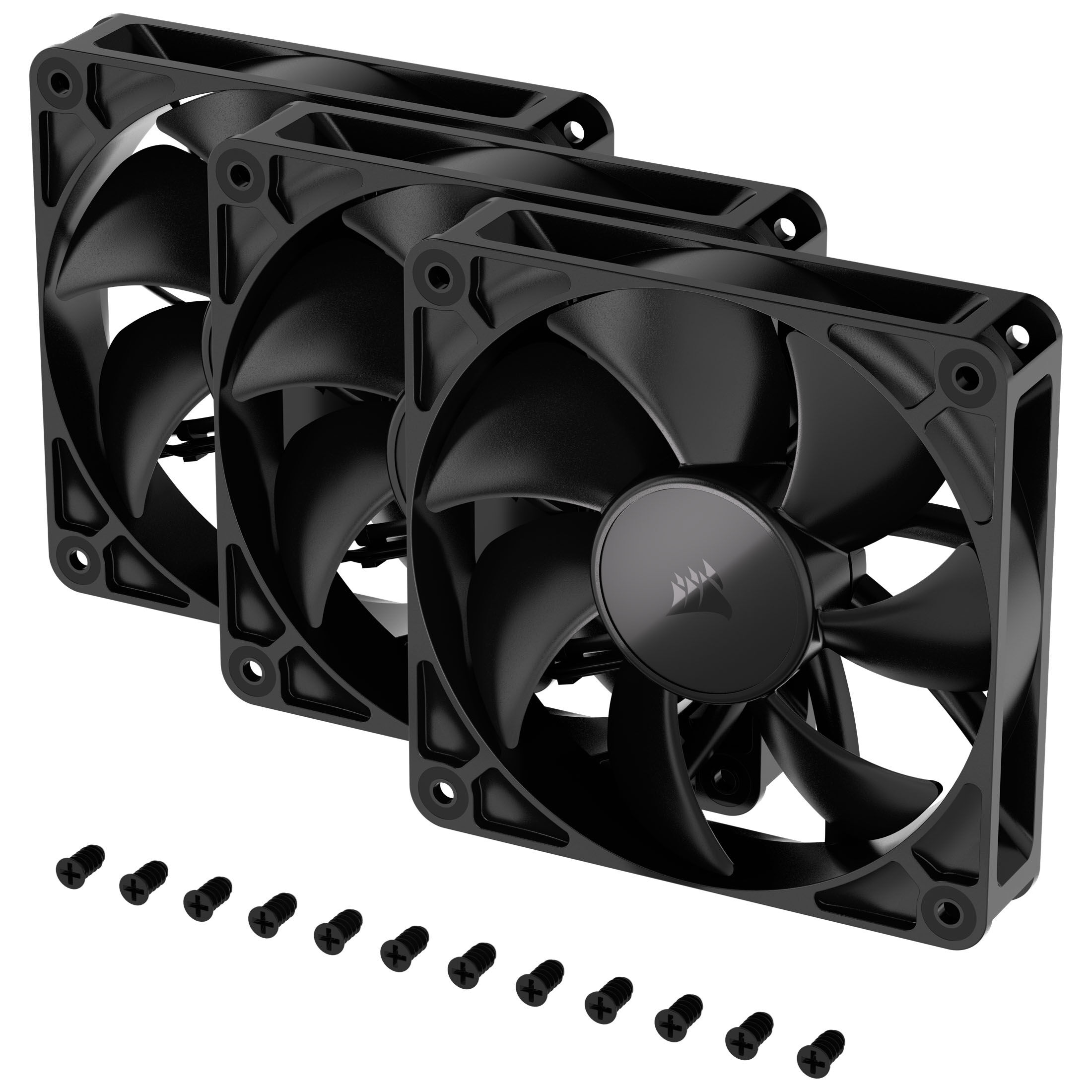 Corsair RS Series 120, PWM fan 3-pack - 120 mm, black