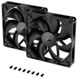 Corsair RS Series 140, PWM fan 2-pack - 140mm, black