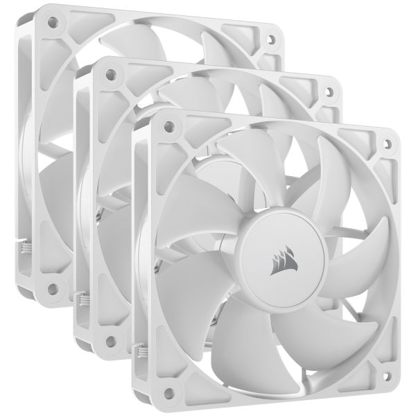 Corsair RS Series 120, PWM fan 3-pack – 120 mm, white