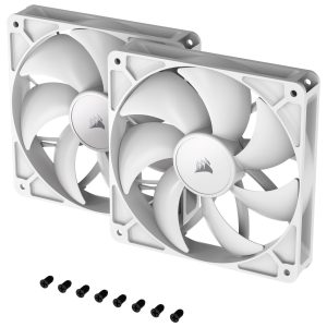 Corsair RS Series 140, PWM fan 2-pack - 140 mm, white