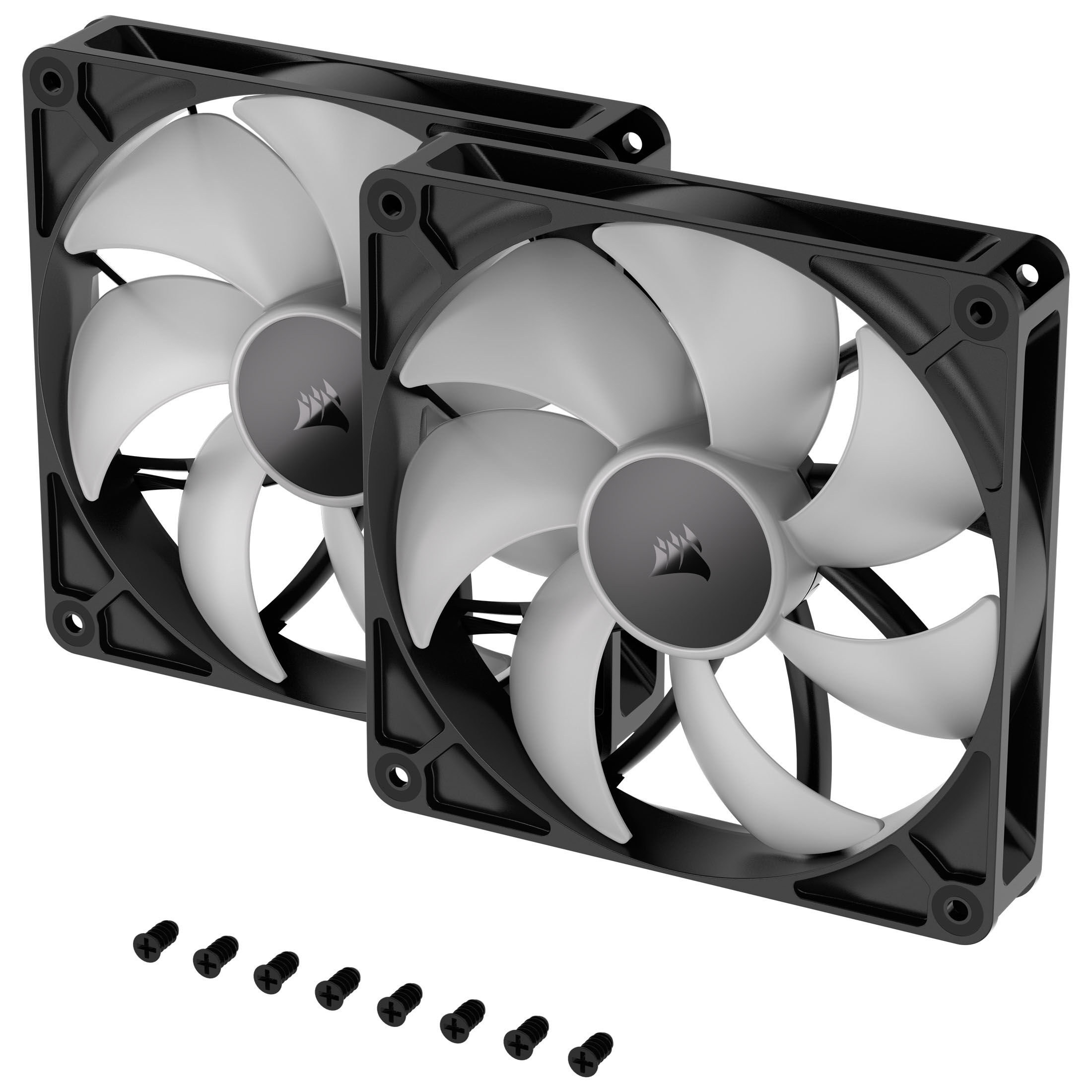 Corsair RS ARGB PWM fans - 2-pack, 140 mm, black