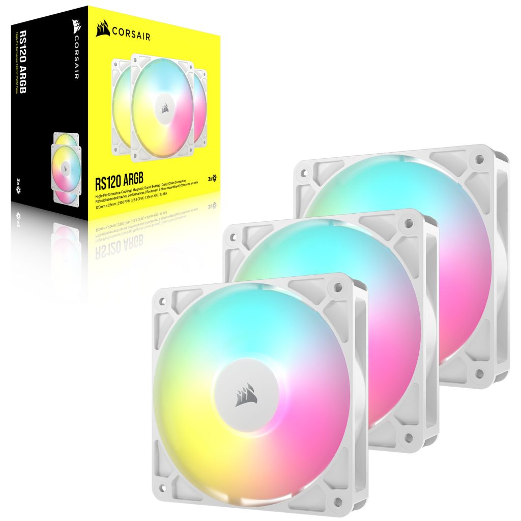 Corsair RS ARGB PWM fans - 3-pack, 120 mm, white : image 15