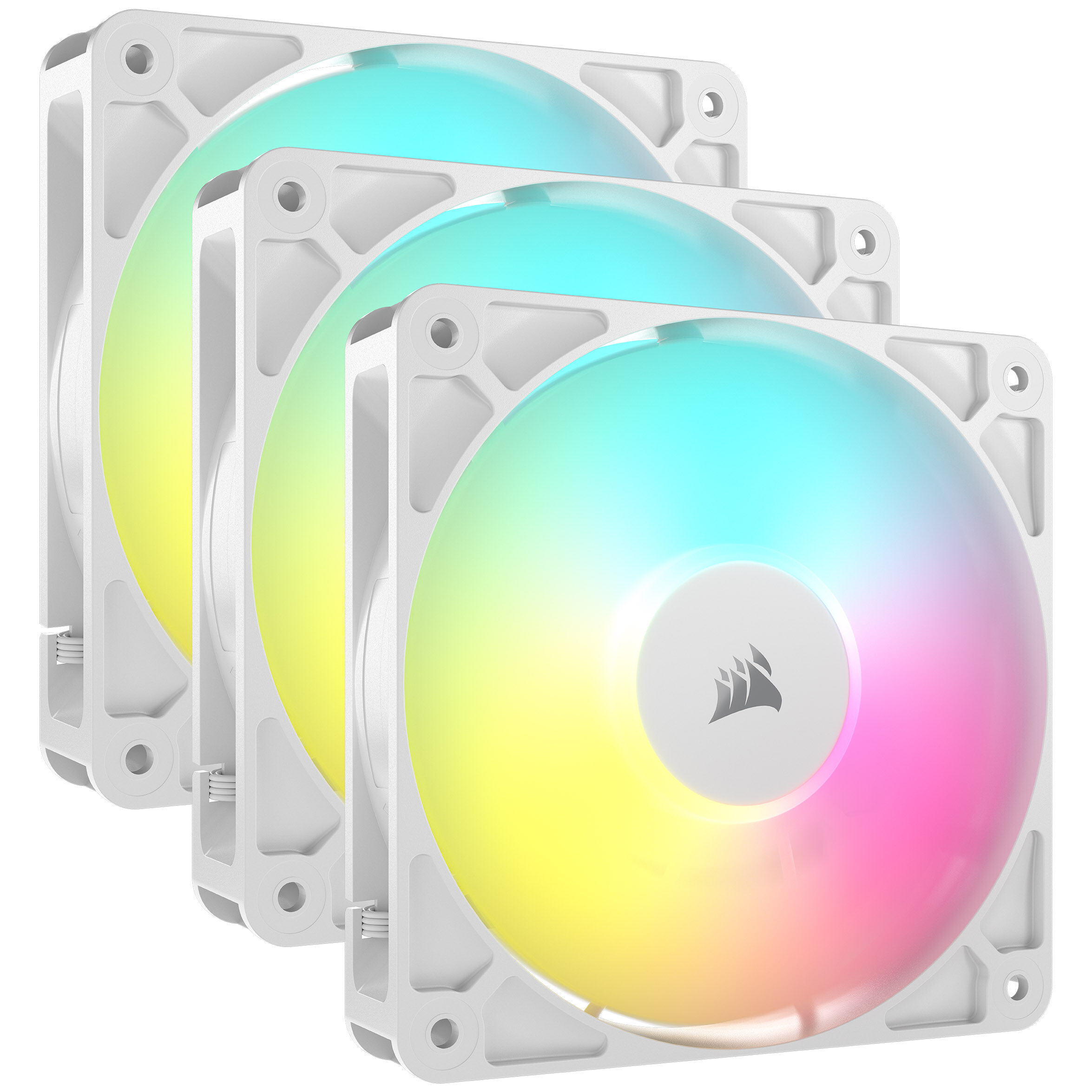 Corsair RS ARGB PWM fans - 3-pack, 120 mm, white : image 1