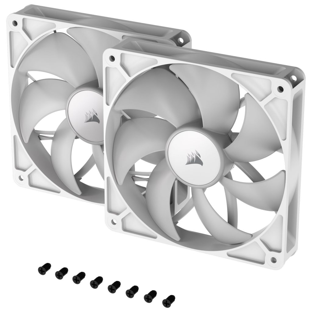 Corsair RS ARGB PWM fans - 2-pack, 140 mm, white
