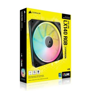 Corsair iCUE Link LX140 RGB, PWM Fan - 140mm, black