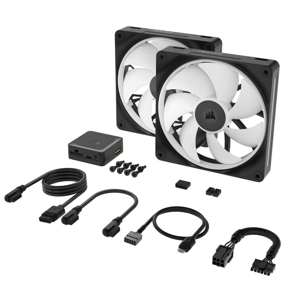 Corsair iCUE Link LX140 RGB, PWM fan, 2-pack - 140mm, black : image 7