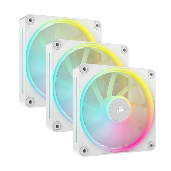 Corsair iCUE Link LX120 RGB, PWM fan, 3-pack – 120mm, white