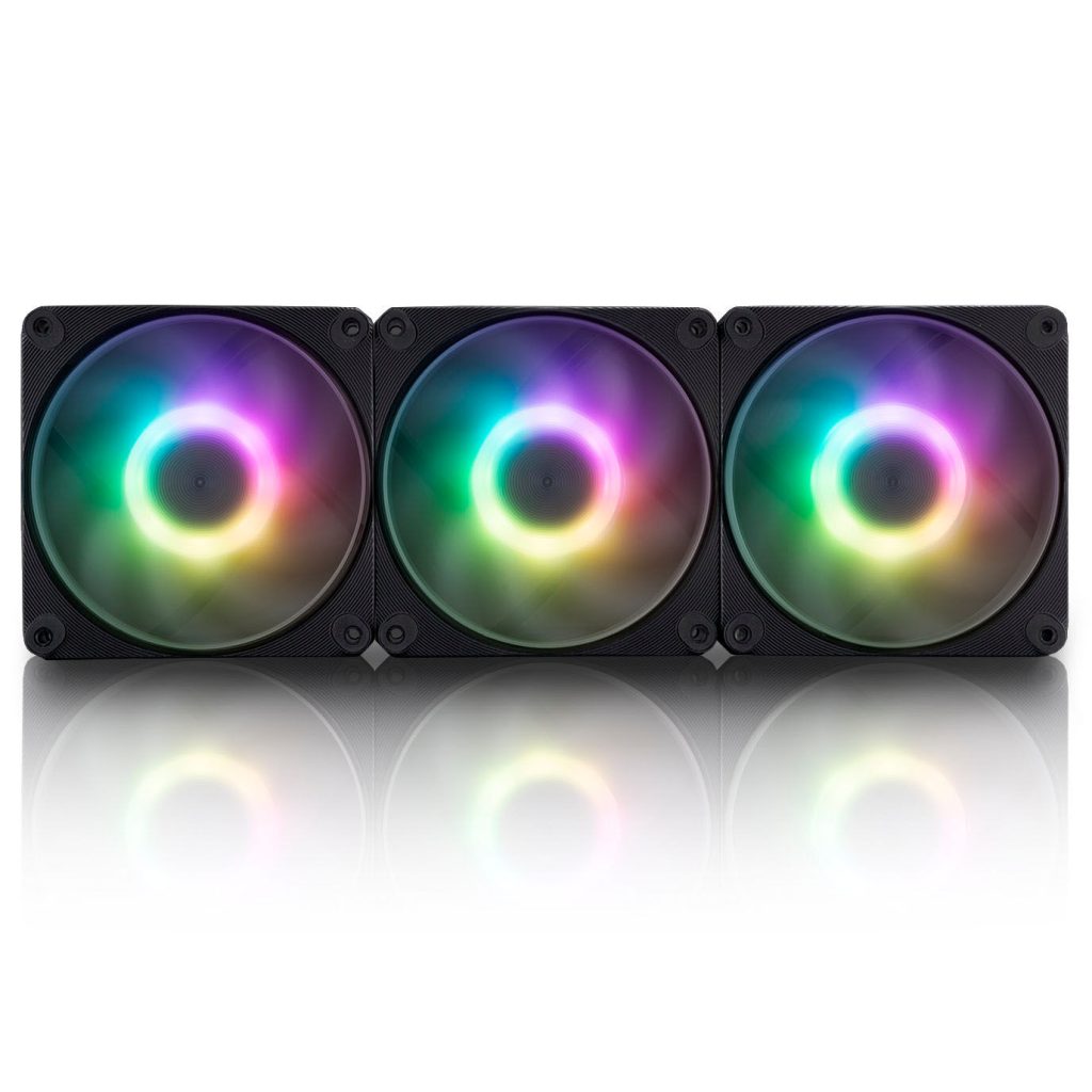 InWin AM120S RGB PWM fan 3-pack - 120mm, black