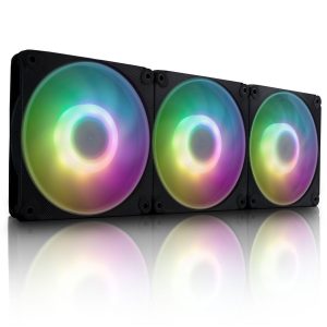 InWin AM120S RGB PWM fan 3-pack - 120mm, black