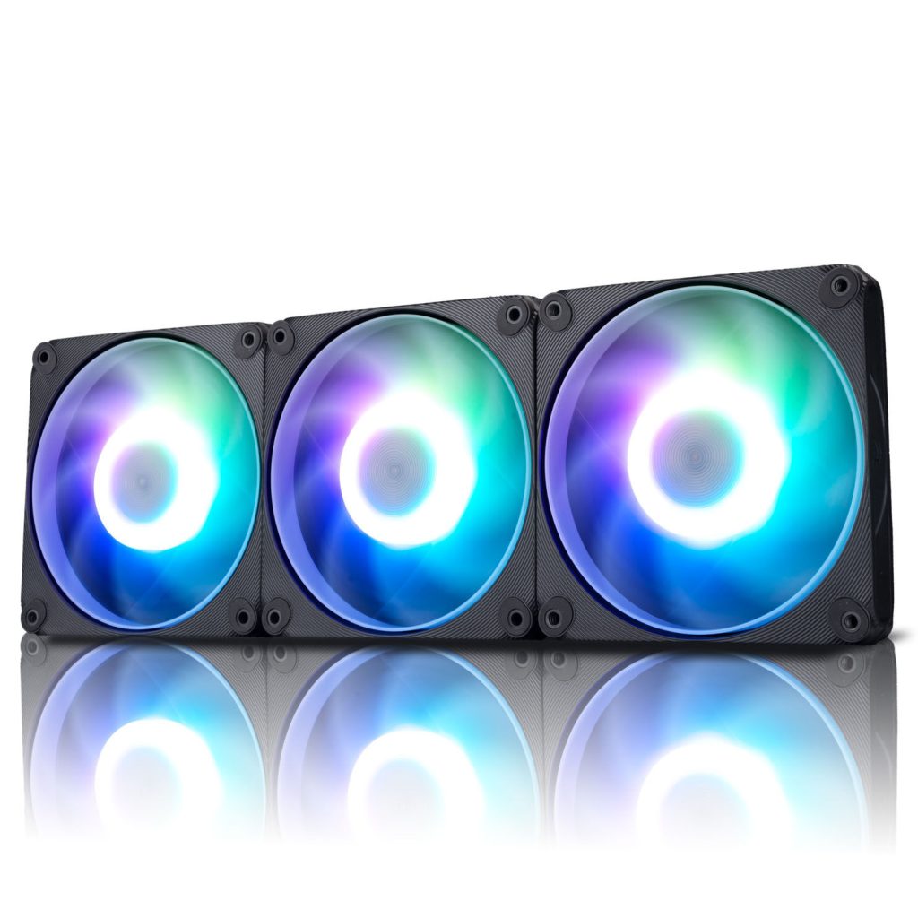 InWin AM120S RGB PWM fan 3-pack - 120mm, black