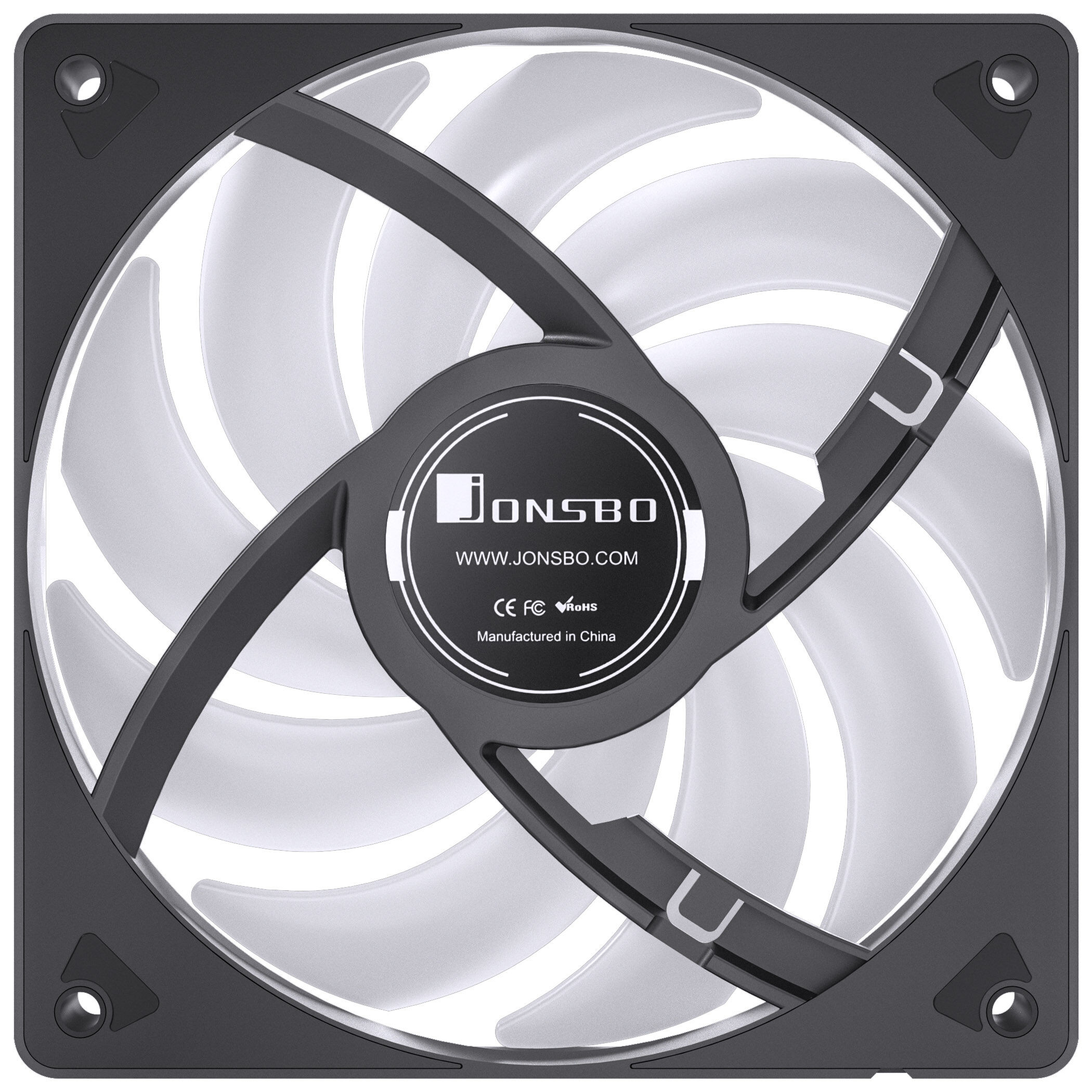 Jonsbo SL-120, ARGB 5V 3PIN, reversed 120mm Fan - black