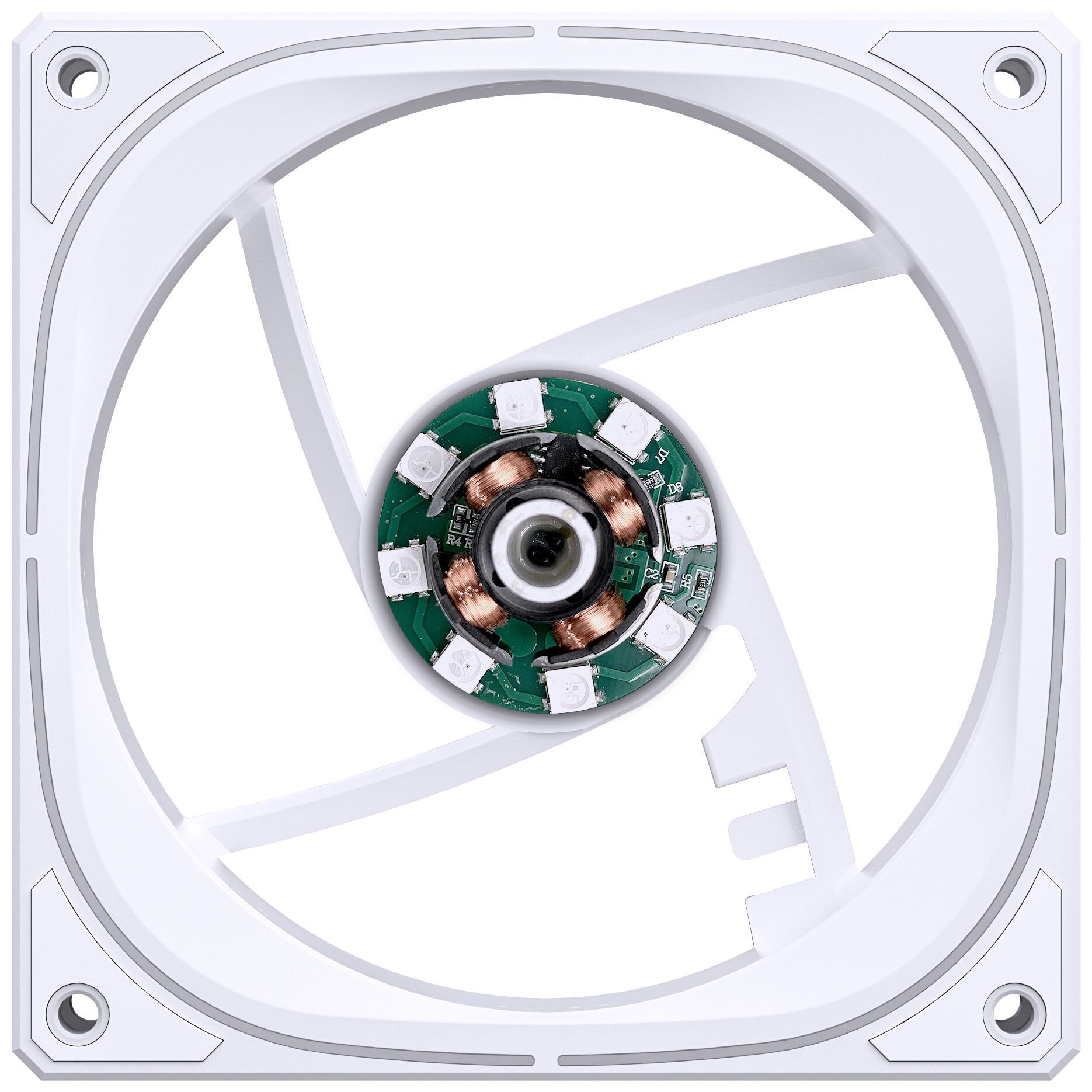 Jonsbo FR-505, ARGB 5V 3PIN, 120mm Fan - white : image 10