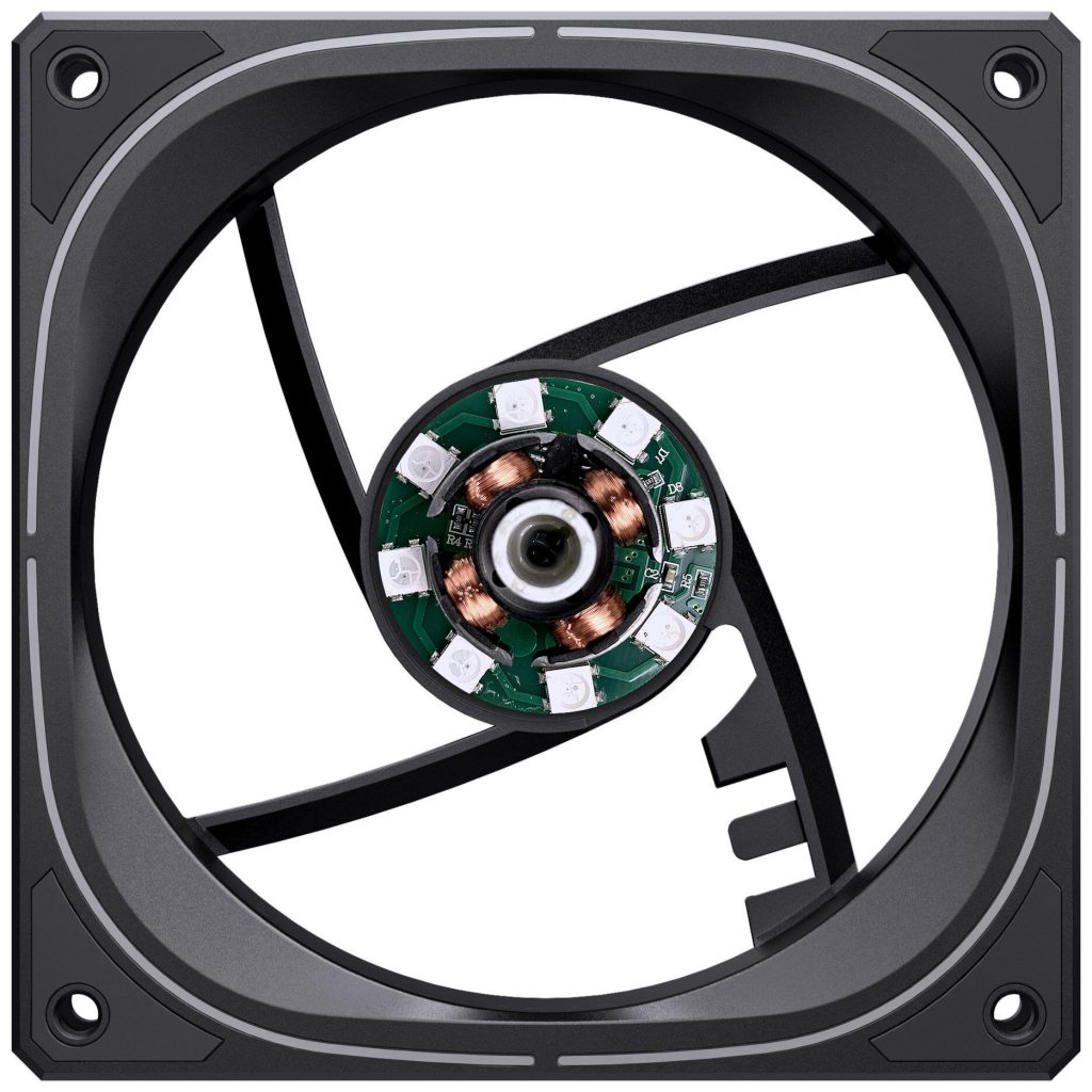 Jonsbo FR-505, ARGB 5V 3PIN, Reversed 120mm Fan - black : image 10