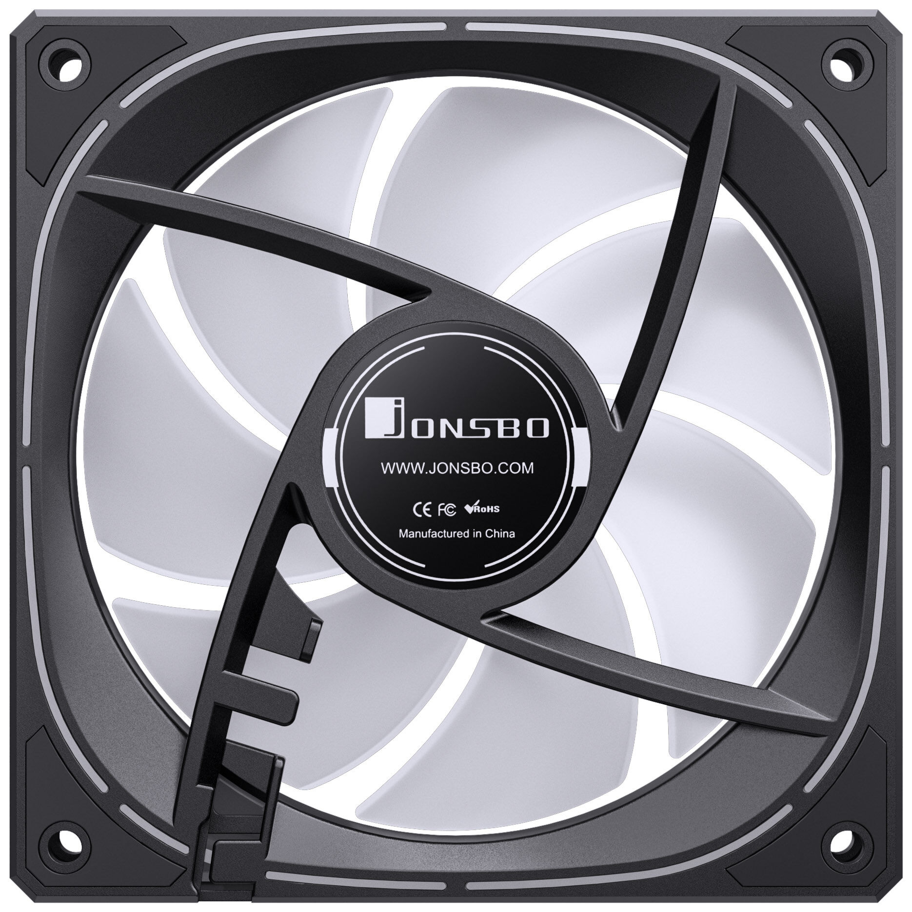 Jonsbo FR-505, ARGB 5V 3PIN, Reversed 120mm Fan - black : image 8