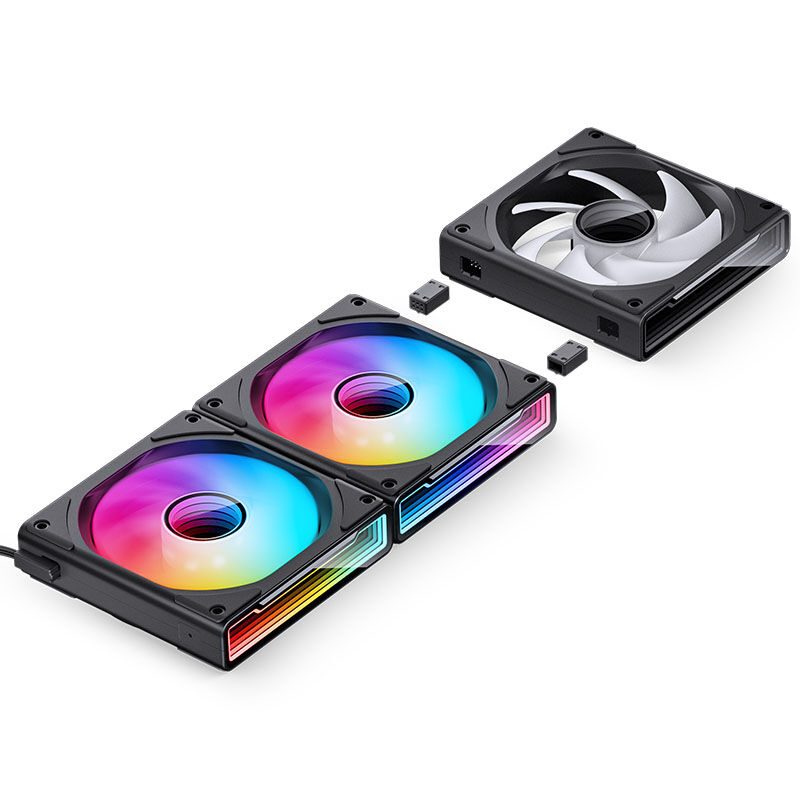 Jonsbo ZK-120B 3-Pack Case Fans, RGB - Black : image 8