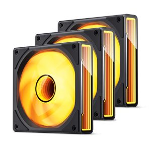 Jonsbo ZK-120B 3-Pack Case Fans, RGB - Black : image 1