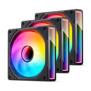 Jonsbo ZK-120B 3-Pack Case Fans, RGB - Black : image 4
