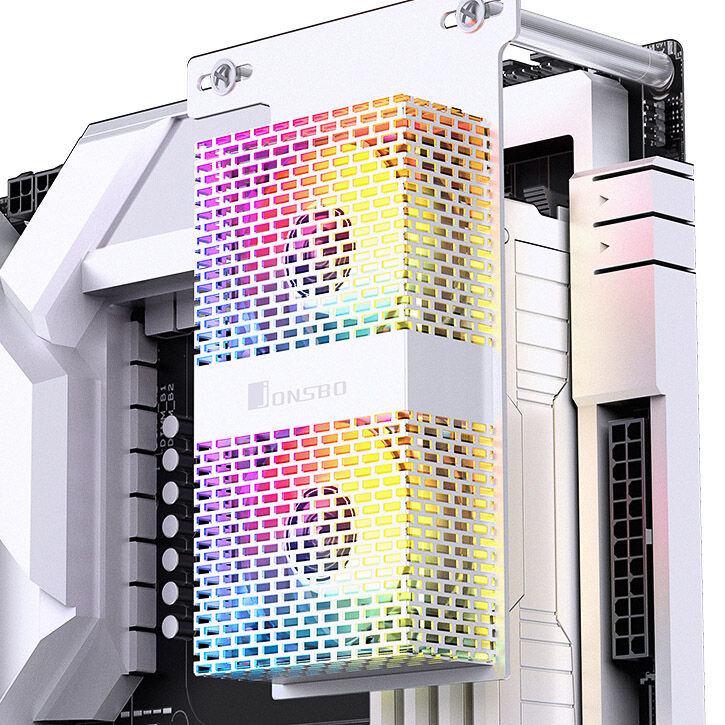 Jonsbo NF-2 RAM cooler, ARGB - white : image 2