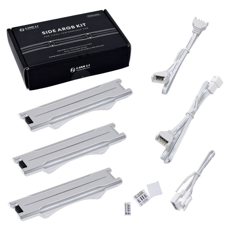 Lian Li UNI FAN P28 Side ARGB Strip, pack of 3 - white