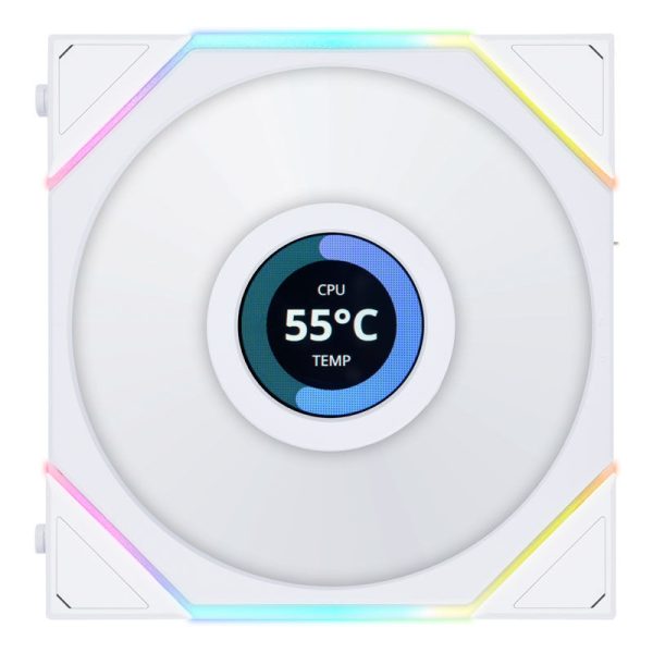 Lian Li UNI FAN TL LCD Reverse Blade Series Fan – 120mm, white