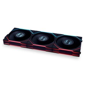 Lian Li UNI FAN TL LCD Series fans, pack of 3 incl. controller - 120mm, black - B-Grade