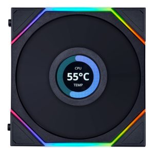 Lian Li UNI FAN TL LCD Series fans, pack of 3 incl. controller - 120mm, black - B-Grade