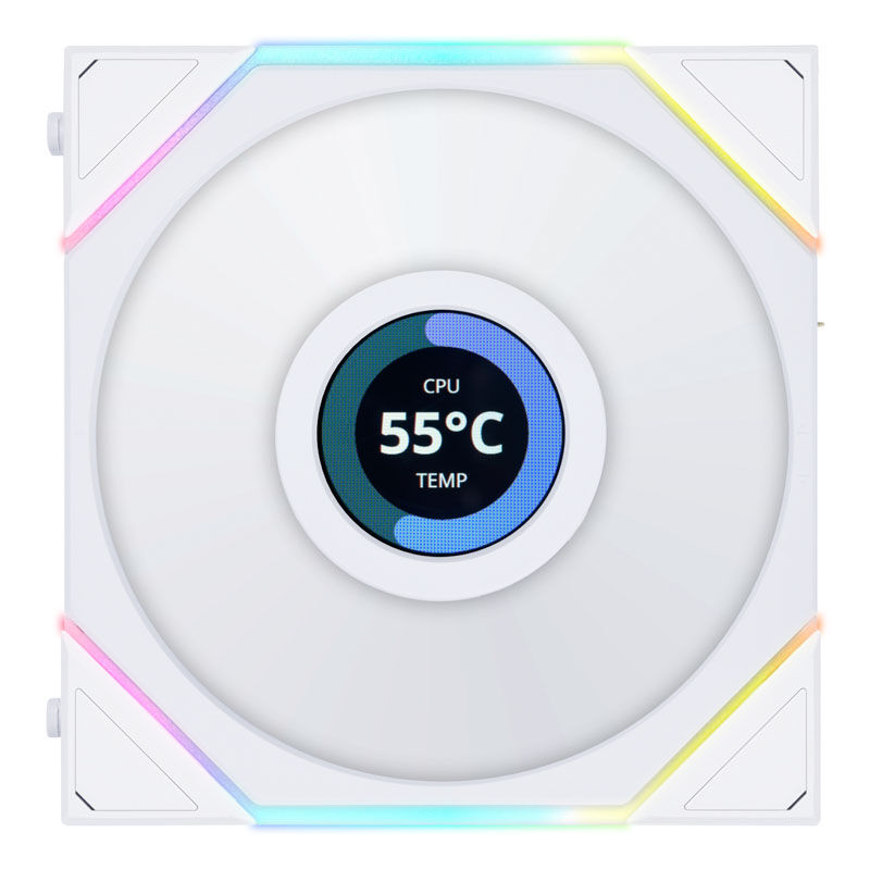 Lian Li UNI FAN TL LCD Series fans, pack of 3 incl. controller - 120mm, white : image 2