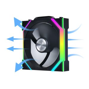 Lian Li UNI FAN SL Wireless ARGB PWM Fan - Reverse Blade, 120 mm, black : image 2