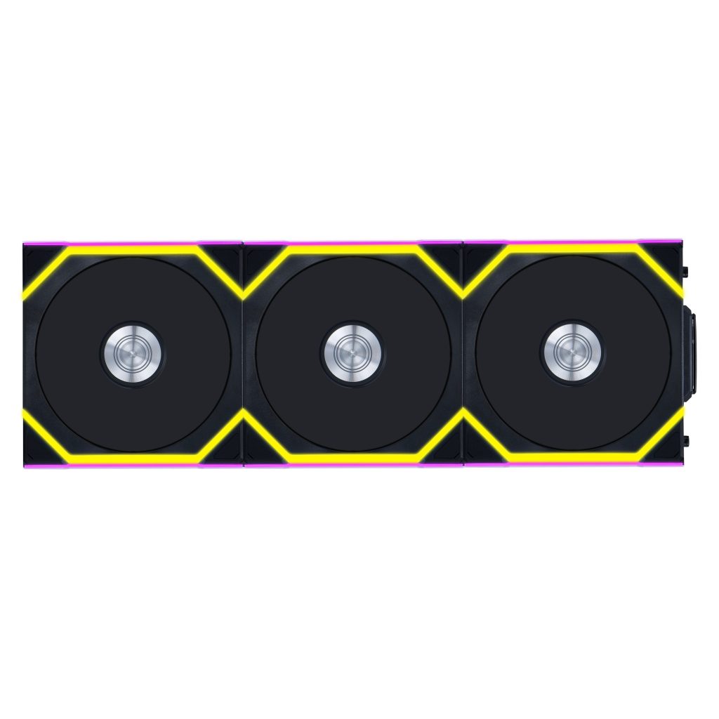 Lian Li UNI FAN SL Wireless ARGB PWM Fan, 3-Pack incl. Controller - Reverse Blade, 120 mm, black