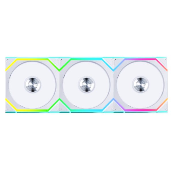 Lian Li UNI FAN SL Wireless ARGB PWM Fan, 3-Pack incl. Controller – Reverse Blade, 120 mm, white