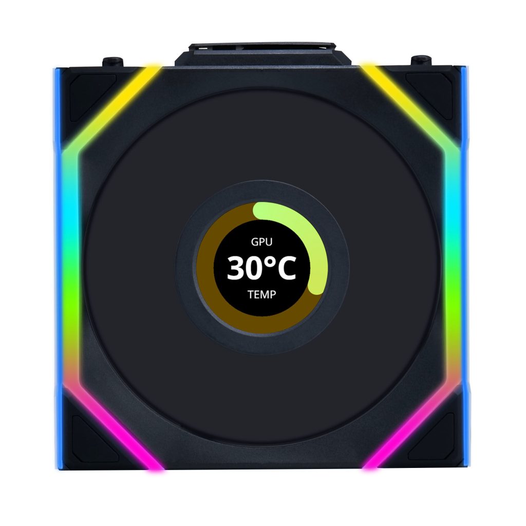 Lian Li UNI FAN SL Wireless LCD fan, ARGB, PWM - Reverse Blade, 120 mm, black : image 1
