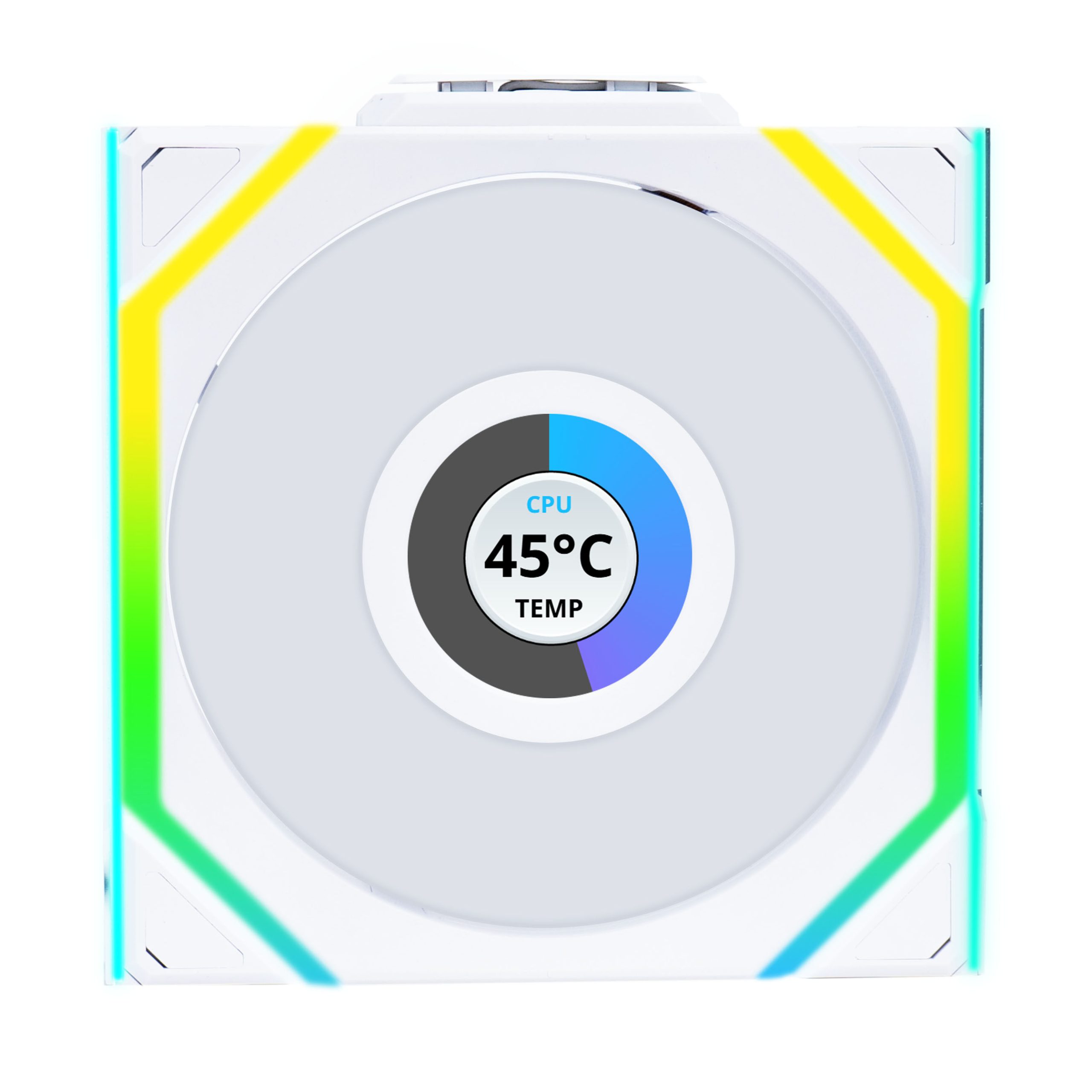 Lian Li UNI FAN SL Wireless LCD Fan, ARGB, PWM, 3-Pack incl. Controller - 120 mm, white : image 3