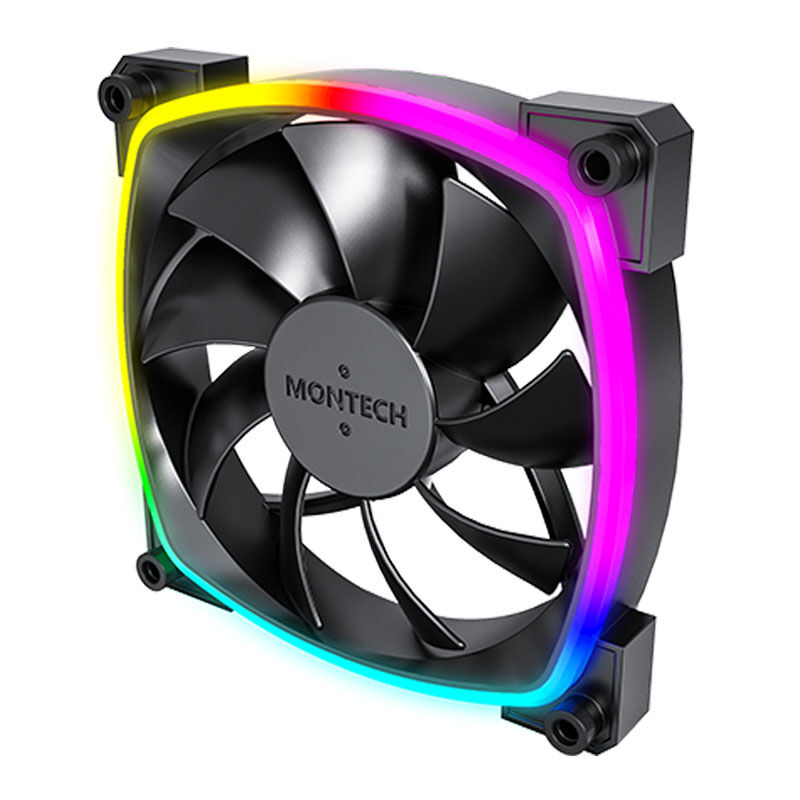 Montech AX120 PWM ARGB fan - 120mm, black