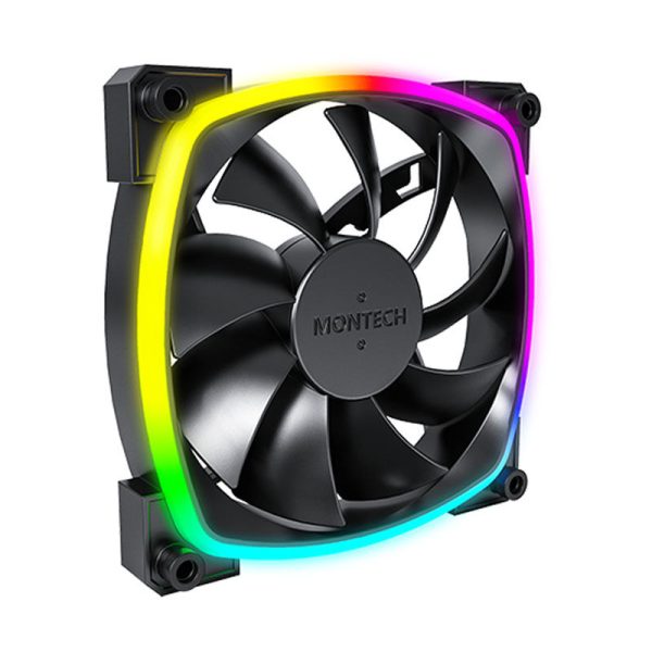 Montech AX120 PWM ARGB fan – 120mm, black