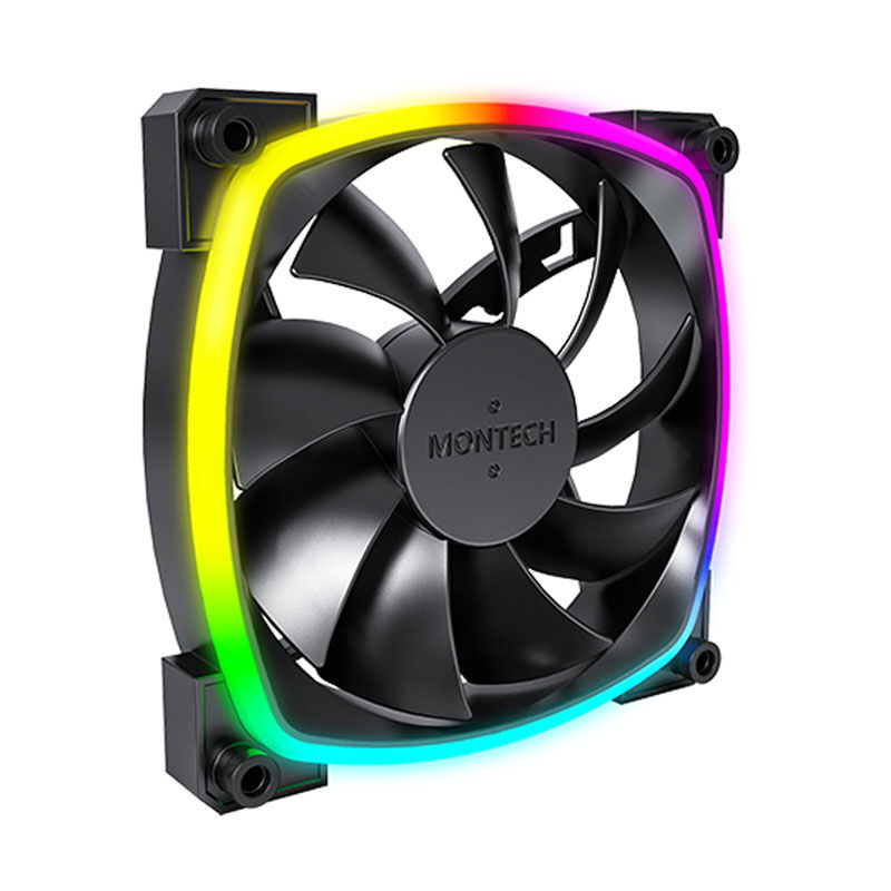 Montech AX120 PWM ARGB fan - 120mm, black