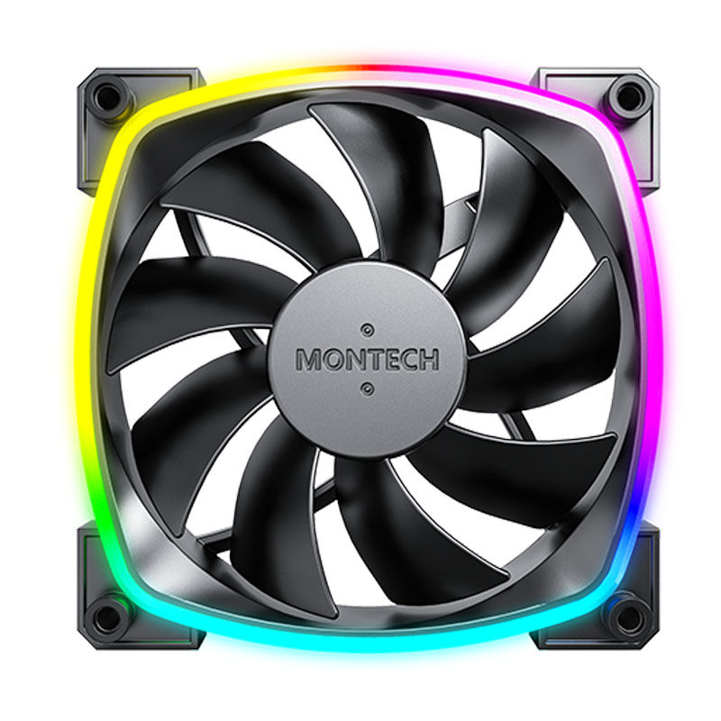 Montech AX120 PWM ARGB fan - 120mm, black