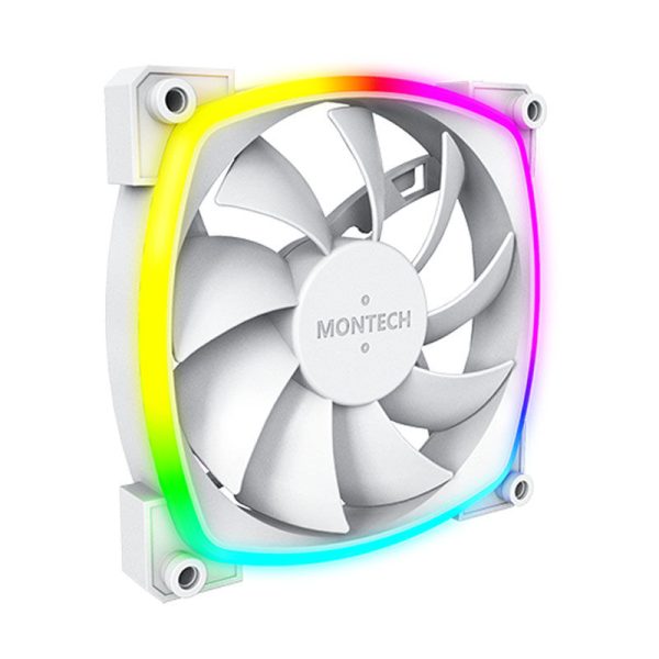 Montech AX120 PWM ARGB fan – 120mm, white