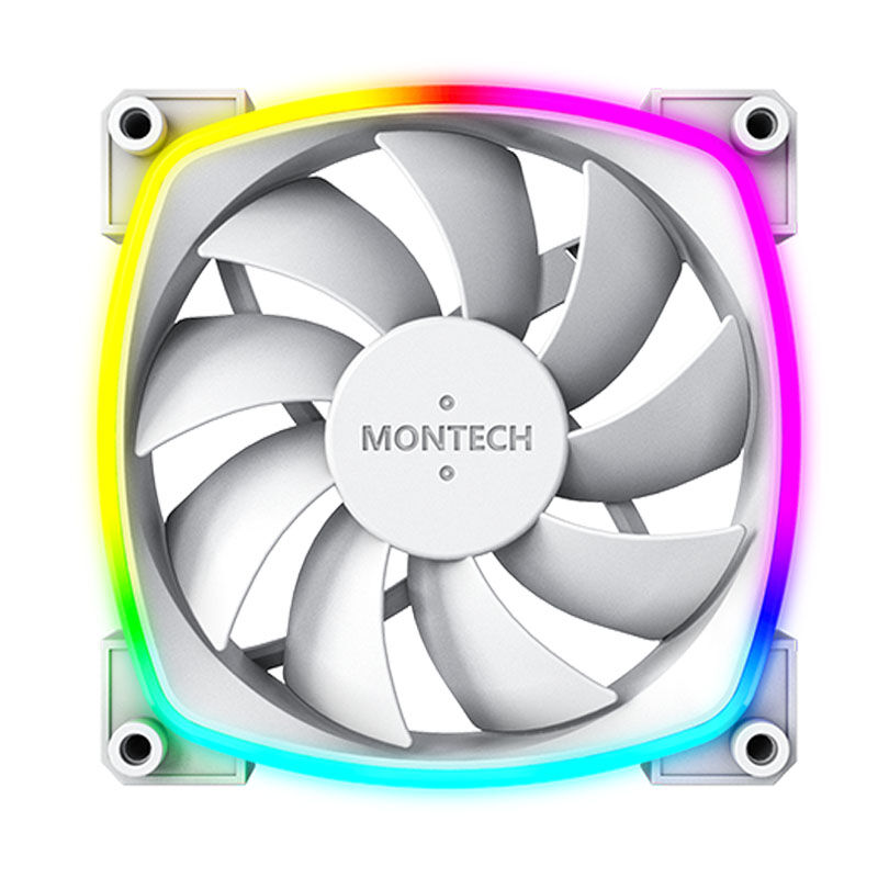 Montech AX120 PWM ARGB fan - 120mm, white