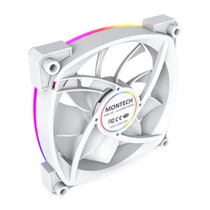 Montech AX120 PWM ARGB fan - 120mm, white