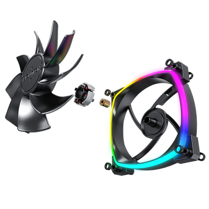 Montech RX120 PWM ARGB Reverse Fan - 120mm, black