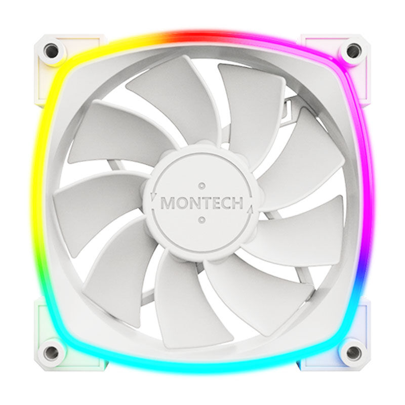 Montech RX120 PWM ARGB Reverse Fan - 120mm, white
