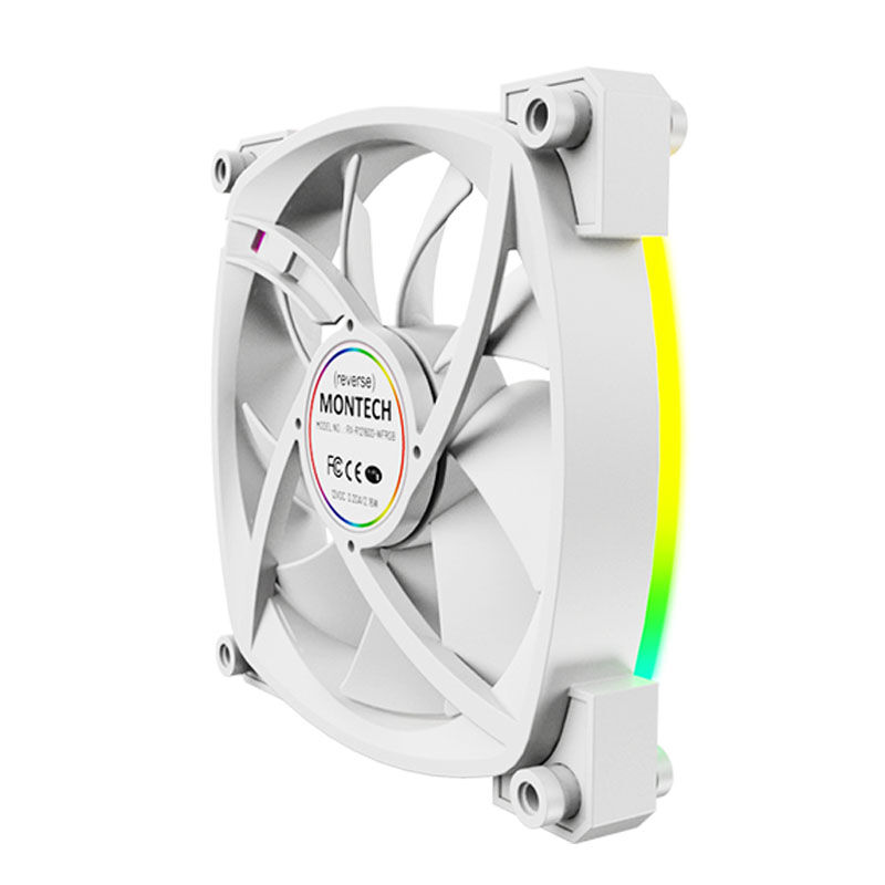 Montech RX120 PWM ARGB Reverse Fan - 120mm, white