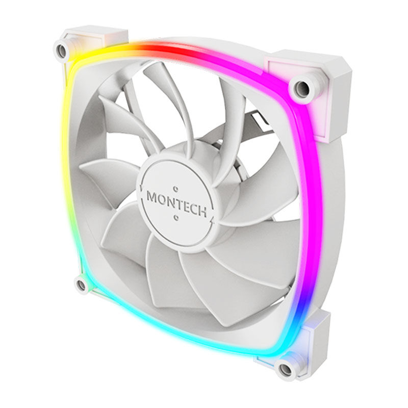 Montech RX120 PWM ARGB Reverse Fan - 120mm, white