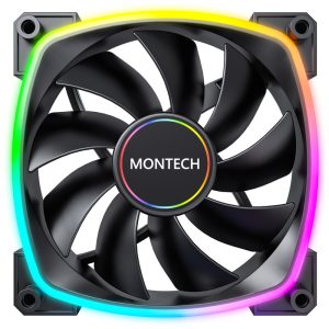Montech AX140 PWM ARGB fan - 140mm, black : image 2
