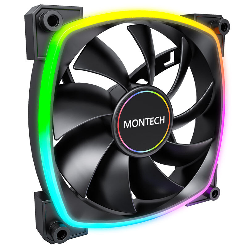 Montech AX140 PWM ARGB fan - 140mm, black : image 1