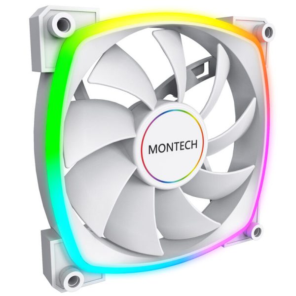 Montech AX140 PWM ARGB fan – 140mm, white