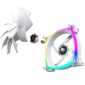Montech AX140 PWM ARGB fan - 140mm, white