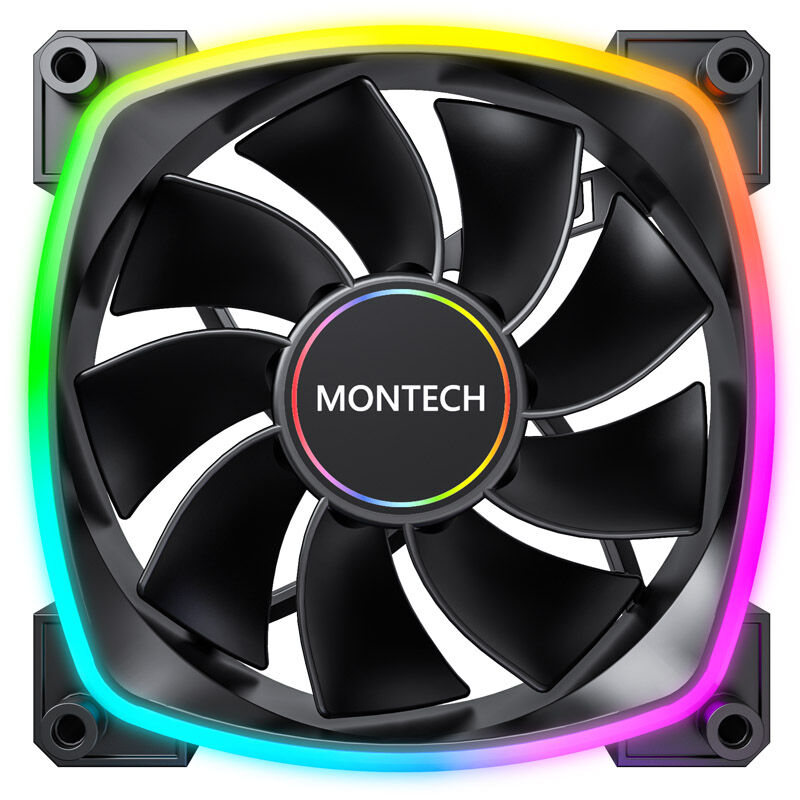 Montech RX140 PWM ARGB Reverse Fan - 140mm, black : image 2