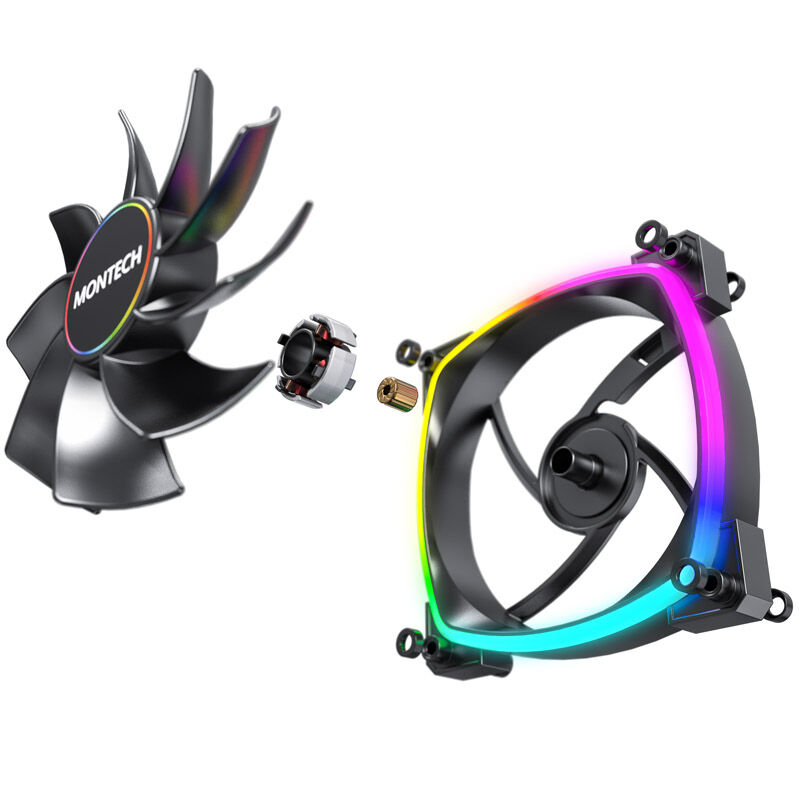 Montech RX140 PWM ARGB Reverse Fan - 140mm, black : image 6